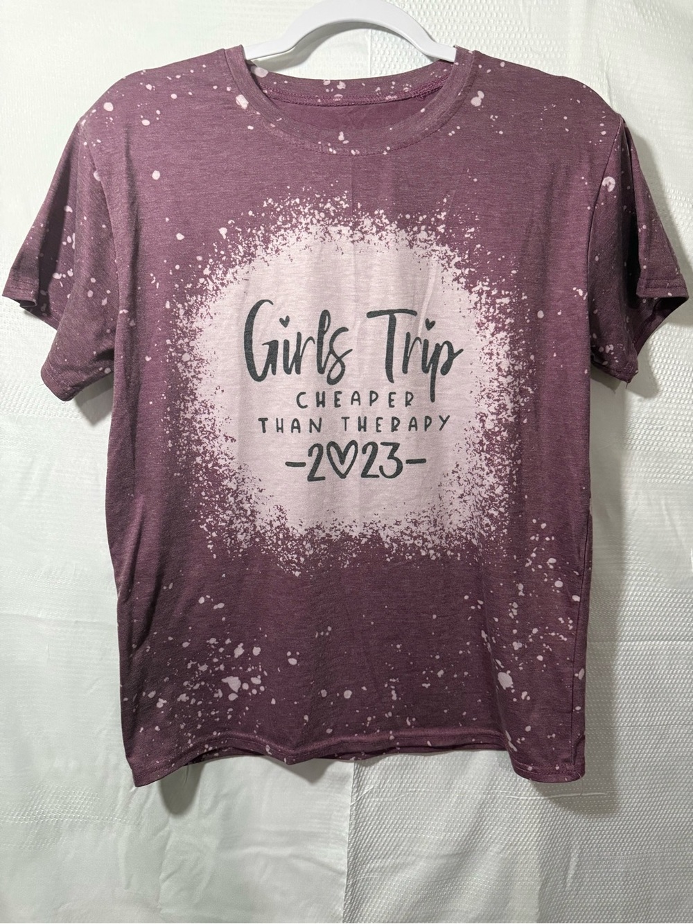 Girls Trip 2023 Graphic Tee - Mauve Pink Short Sleeve